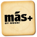 MAS+ by Messi logo